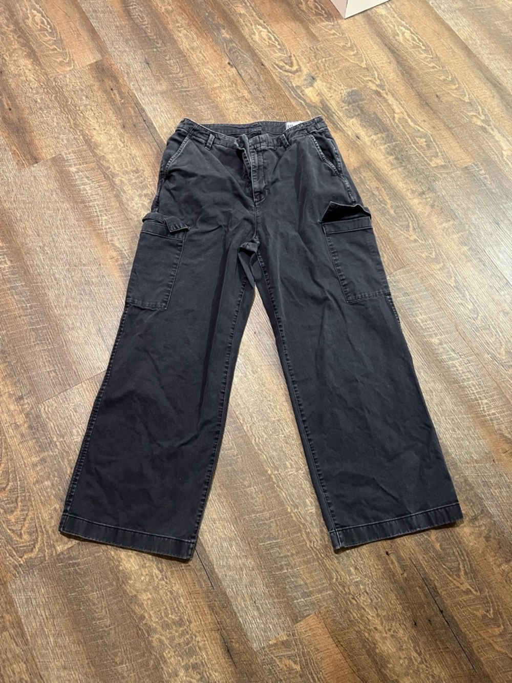 GAP Wide Leg Black Cargo Pants